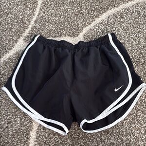 Nike Black and White Athletic Shorts with Dri-FIT Fabric